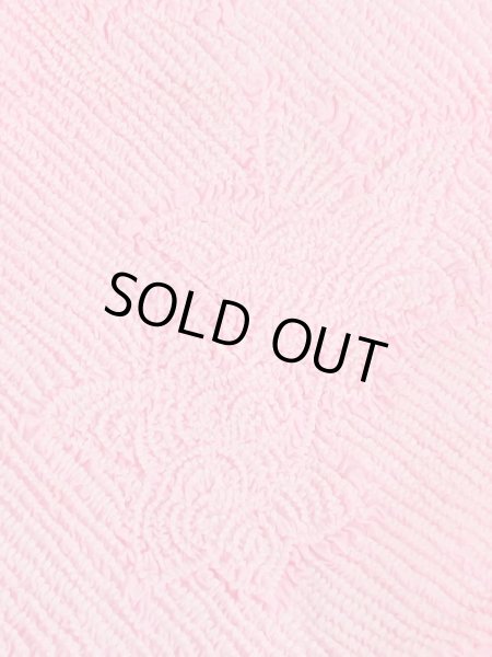 画像2: M0610XC 帯揚げ 女性用着物 シルク（正絹） 淡い 薄い 桃色 花 【中古】 【USED】 【リサイクル】 ★★★☆☆ (2)