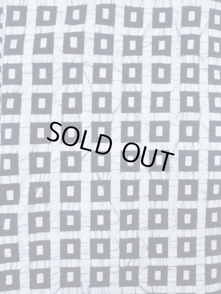 画像3: M0613E  浴衣（日本製） 女性用着物  綿麻   白, 四角 【中古】 【USED】 【リサイクル】 ★★★☆☆ (3)