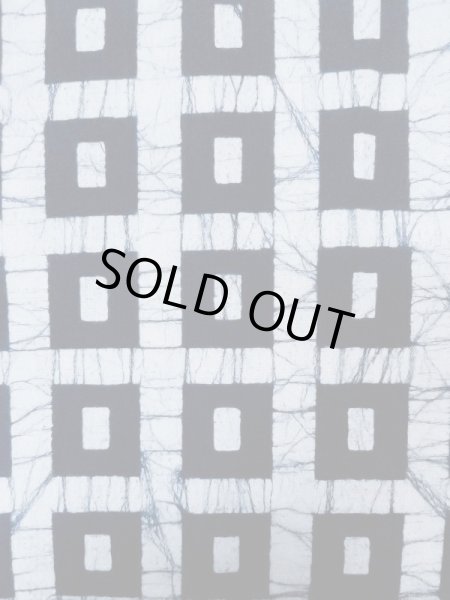 画像4: M0613E  浴衣（日本製） 女性用着物  綿麻   白, 四角 【中古】 【USED】 【リサイクル】 ★★★☆☆ (4)