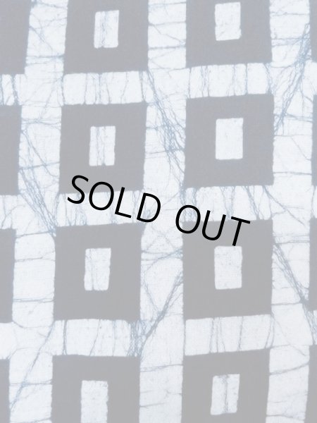 画像5: M0613E  浴衣（日本製） 女性用着物  綿麻   白, 四角 【中古】 【USED】 【リサイクル】 ★★★☆☆ (5)