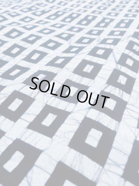 画像8: M0613E  浴衣（日本製） 女性用着物  綿麻   白, 四角 【中古】 【USED】 【リサイクル】 ★★★☆☆ (8)