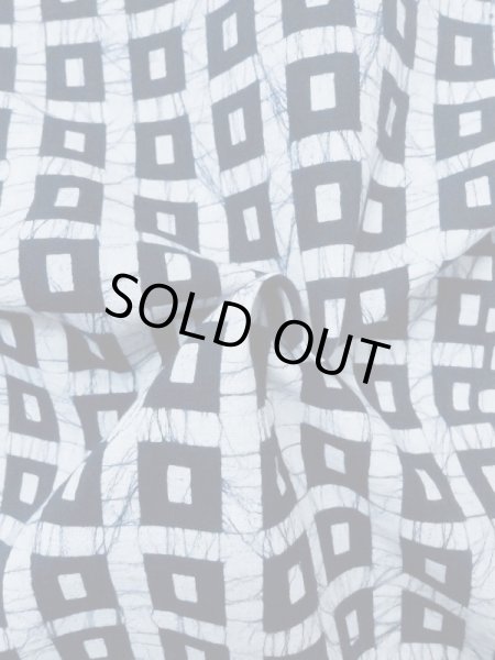 画像10: M0613E  浴衣（日本製） 女性用着物  綿麻   白, 四角 【中古】 【USED】 【リサイクル】 ★★★☆☆ (10)