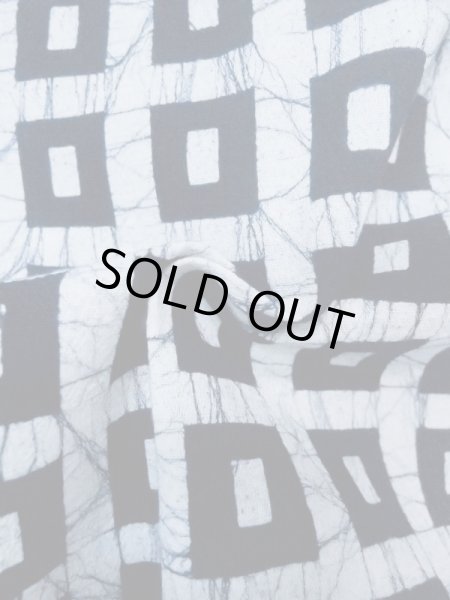 画像11: M0613E  浴衣（日本製） 女性用着物  綿麻   白, 四角 【中古】 【USED】 【リサイクル】 ★★★☆☆ (11)