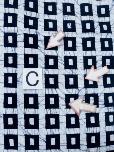 画像15: M0613E  浴衣(日本製) 女性用着物  綿麻   白, 四角 【中古】 【USED】 【リサイクル】 ★★★☆☆ (15)