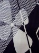 画像5: M0613I  浴衣（日本製） 女性用着物  綿麻   藍, 花 【中古】 【USED】 【リサイクル】 ★★☆☆☆ (5)