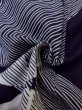 画像10: M0613I  浴衣（日本製） 女性用着物  綿麻   藍, 花 【中古】 【USED】 【リサイクル】 ★★☆☆☆ (10)