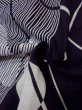 画像11: M0613I  浴衣（日本製） 女性用着物  綿麻   藍, 花 【中古】 【USED】 【リサイクル】 ★★☆☆☆ (11)