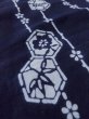 画像7: M0613K Mint  浴衣（日本製） 女性用着物  綿   藍, 花 【中古】 【USED】 【リサイクル】 ★★★★☆ (7)