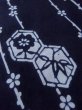 画像9: M0613K Mint  浴衣（日本製） 女性用着物  綿   藍, 花 【中古】 【USED】 【リサイクル】 ★★★★☆ (9)