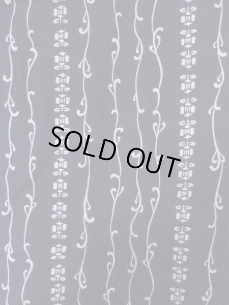 画像3: M0613L Mint  浴衣（日本製） 女性用着物  綿   藍, 花 【中古】 【USED】 【リサイクル】 ★★★★☆ (3)