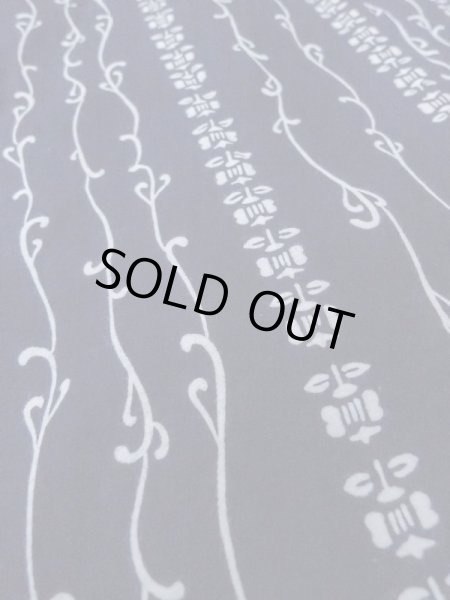 画像7: M0613L Mint  浴衣（日本製） 女性用着物  綿   藍, 花 【中古】 【USED】 【リサイクル】 ★★★★☆ (7)