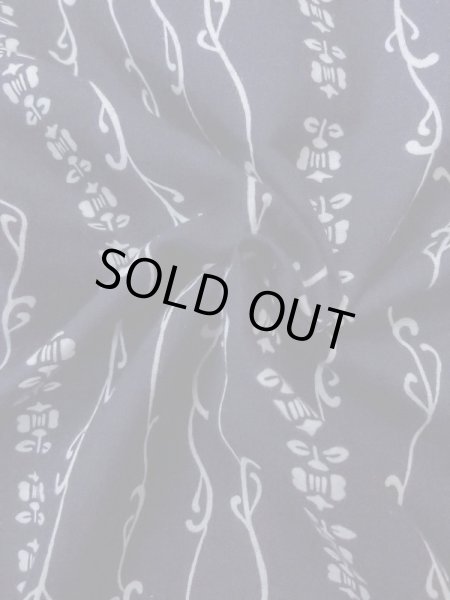 画像10: M0613L Mint  浴衣（日本製） 女性用着物  綿   藍, 花 【中古】 【USED】 【リサイクル】 ★★★★☆ (10)