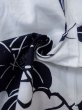 画像10: M0613M  浴衣（日本製） 女性用着物  綿麻   オフ　ホワイト, 花 【中古】 【USED】 【リサイクル】 ★☆☆☆☆ (10)