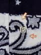 画像15: M0613N  浴衣（日本製） 女性用着物  綿麻   藍, 花 【中古】 【USED】 【リサイクル】 ★★★☆☆ (15)