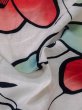 画像10: M0613Q  浴衣（日本製） 女性用着物  綿   白, 椿 【中古】 【USED】 【リサイクル】 ★★☆☆☆ (10)