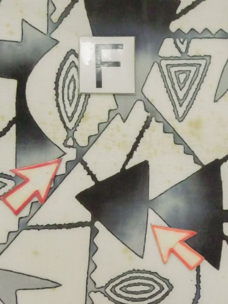 画像19: M0613T  浴衣(日本製) 女性用着物  綿麻   オフ ホワイト, 三角 【中古】 【USED】 【リサイクル】 ★★☆☆☆ (19)