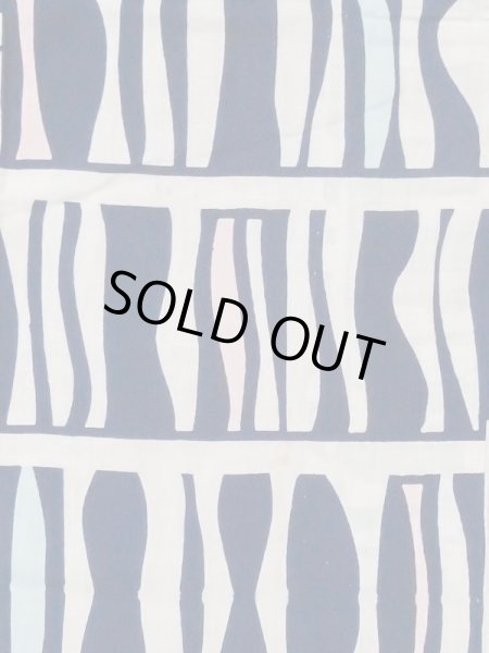 画像3: M0613Y  浴衣（日本製） 女性用着物  綿麻   オフ　ホワイト, 縞 【中古】 【USED】 【リサイクル】 ★★☆☆☆ (3)