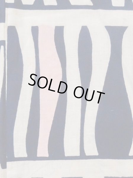 画像6: M0613Y  浴衣（日本製） 女性用着物  綿麻   オフ　ホワイト, 縞 【中古】 【USED】 【リサイクル】 ★★☆☆☆ (6)