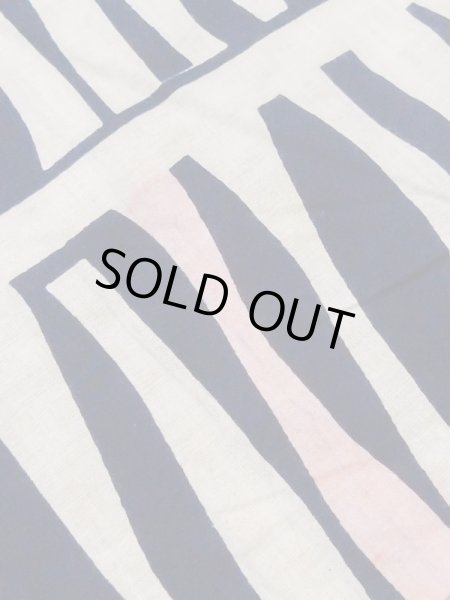 画像8: M0613Y  浴衣（日本製） 女性用着物  綿麻   オフ　ホワイト, 縞 【中古】 【USED】 【リサイクル】 ★★☆☆☆ (8)