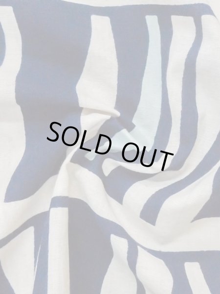 画像9: M0613Y  浴衣（日本製） 女性用着物  綿麻   オフ　ホワイト, 縞 【中古】 【USED】 【リサイクル】 ★★☆☆☆ (9)