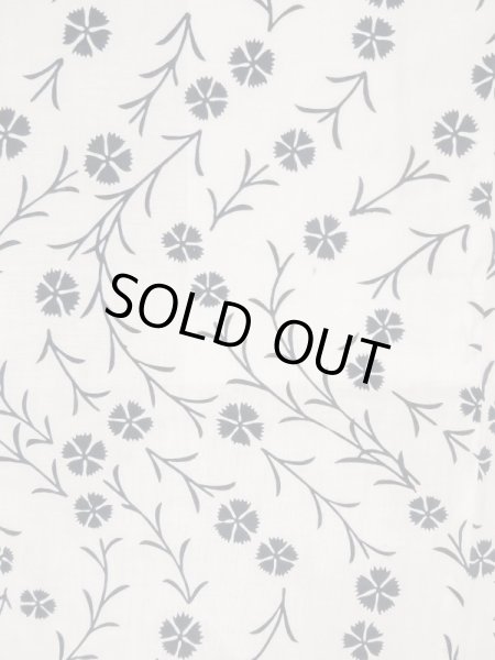 画像5: M0620A  浴衣（日本製） 女性用着物  綿   オフ　ホワイト, 花 【中古】 【USED】 【リサイクル】 ★★☆☆☆ (5)