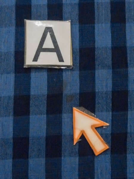 画像11: M0620J  単衣 女性用着物  綿麻   青, チェック柄 【中古】 【USED】 【リサイクル】 ★☆☆☆☆ (11)