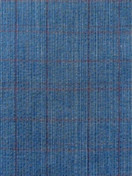 画像5: M0620K  単衣 女性用着物  綿  深い 青, チェック柄 【中古】 【USED】 【リサイクル】 ★★☆☆☆ (5)