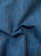 画像10: M0620K  単衣 女性用着物  綿  深い 青, チェック柄 【中古】 【USED】 【リサイクル】 ★★☆☆☆ (10)