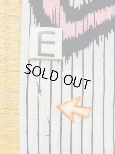 画像12: M0620L  浴衣（日本製） 女性用着物  綿麻   黒, 縞 【中古】 【USED】 【リサイクル】 ★★☆☆☆ (12)