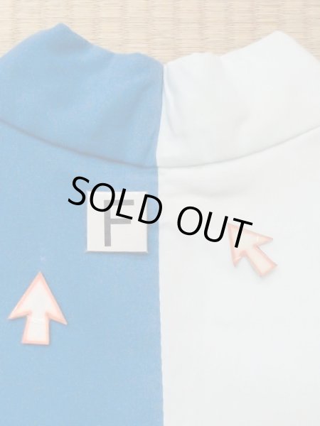 画像19: M0620R  浴衣（日本製） 女性用着物  綿   白, 波 【中古】 【USED】 【リサイクル】 ★★☆☆☆ (19)