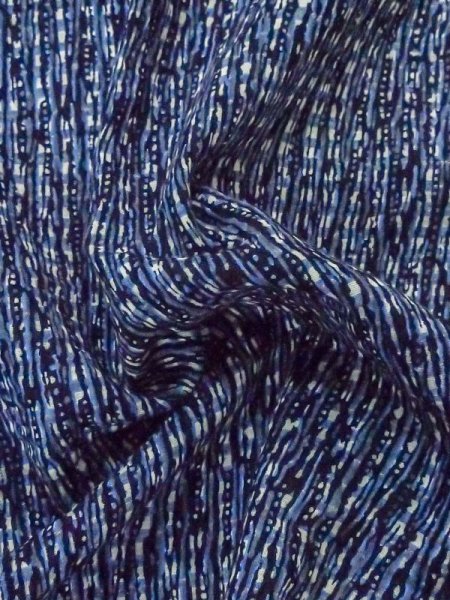 画像10: M0620V  浴衣（日本製） 男性用着物  綿   水色, チェック柄 【中古】 【USED】 【リサイクル】 ★★☆☆☆ (10)