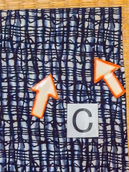 画像13: M0620X  浴衣(日本製) 男性用着物  綿麻   灰色, チェック柄 【中古】 【USED】 【リサイクル】 ★★☆☆☆ (13)