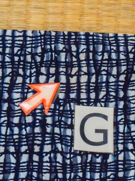 画像18: M0620X  浴衣(日本製) 男性用着物  綿麻   灰色, チェック柄 【中古】 【USED】 【リサイクル】 ★★☆☆☆ (18)