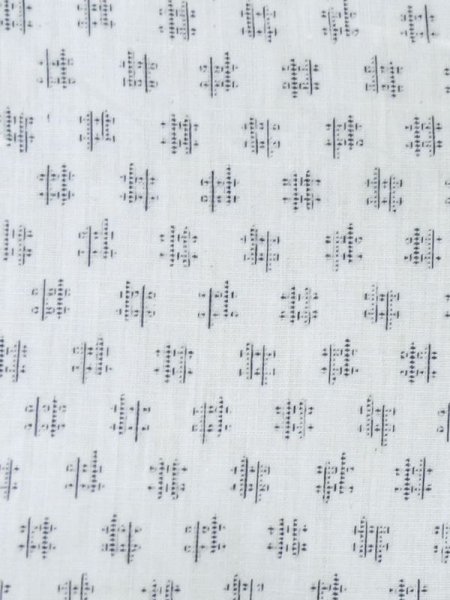 画像6: M0620Z  浴衣（日本製） 男性用着物  綿   白, いげた 【中古】 【USED】 【リサイクル】 ★☆☆☆☆ (6)