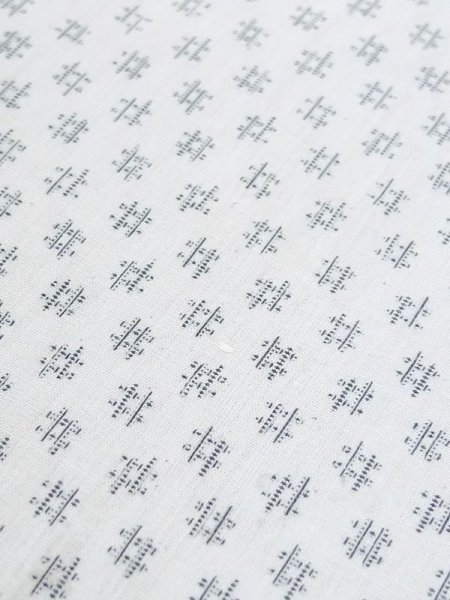 画像7: M0620Z  浴衣（日本製） 男性用着物  綿   白, いげた 【中古】 【USED】 【リサイクル】 ★☆☆☆☆ (7)