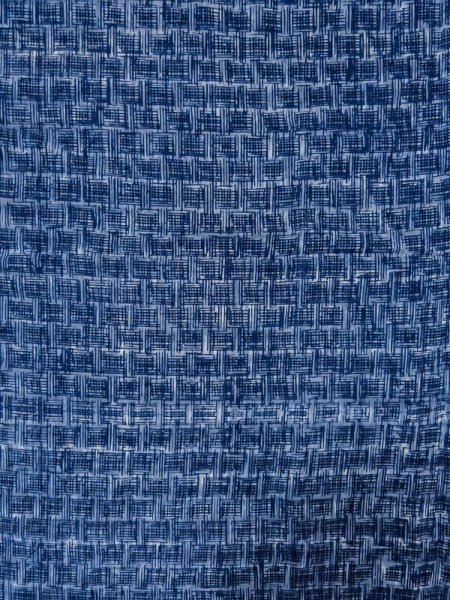 画像3: M0621B  浴衣(日本製) 男性用着物  綿麻   紺, チェック柄 【中古】 【USED】 【リサイクル】 ★★☆☆☆ (3)
