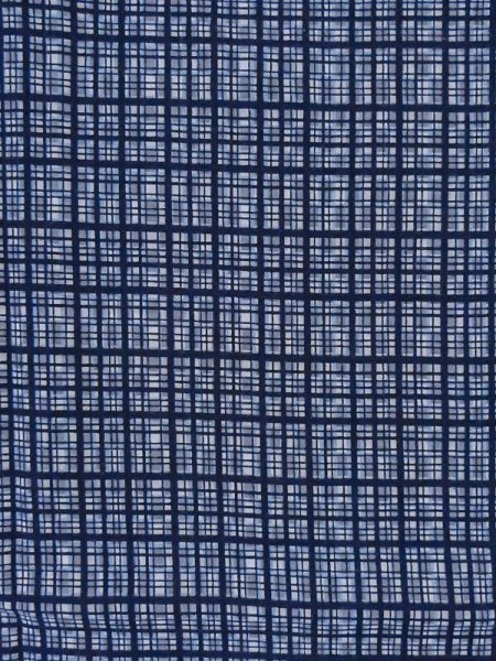 画像3: M0621C Mint  浴衣(日本製) 男性用着物  綿麻   青, チェック柄 【中古】 【USED】 【リサイクル】 ★★★★☆ (3)