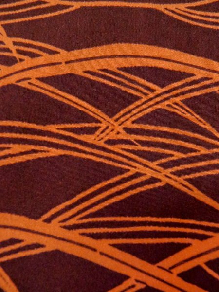 画像5: M0627B  羽織 女性用着物  シルク(正絹)   茶色, 草 【中古】 【USED】 【リサイクル】 ★★★★☆ (5)