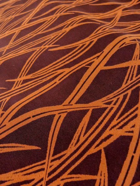 画像8: M0627B  羽織 女性用着物  シルク(正絹)   茶色, 草 【中古】 【USED】 【リサイクル】 ★★★★☆ (8)