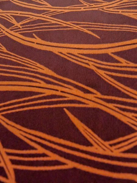 画像10: M0627B  羽織 女性用着物  シルク(正絹)   茶色, 草 【中古】 【USED】 【リサイクル】 ★★★★☆ (10)