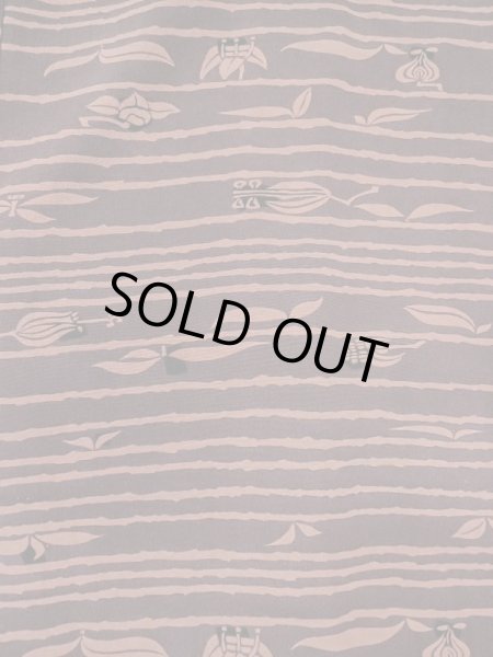 画像3: M0627G  羽織 女性用着物  シルク（正絹）   茶色, 花 【中古】 【USED】 【リサイクル】 ★★★☆☆ (3)