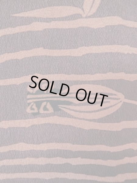 画像6: M0627G  羽織 女性用着物  シルク（正絹）   茶色, 花 【中古】 【USED】 【リサイクル】 ★★★☆☆ (6)