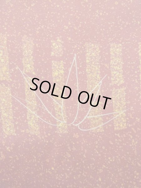 画像7: M0627H  羽織 女性用着物  シルク（正絹）  淡い えんじ, 竹 【中古】 【USED】 【リサイクル】 ★★★★☆ (7)