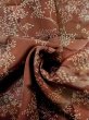 画像11: M0627J Mint  羽織 女性用着物  シルク（正絹）   オリーブ, 花 【中古】 【USED】 【リサイクル】 ★★★★☆ (11)