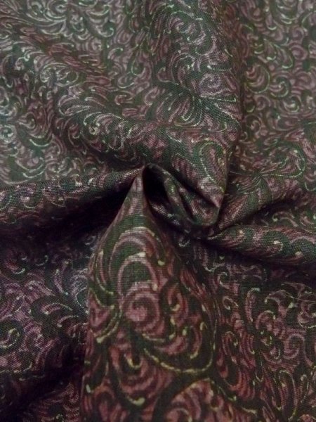 画像8: M0627M  羽織 女性用着物  シルク(正絹)   黒, 花 【中古】 【USED】 【リサイクル】 ★☆☆☆☆ (8)