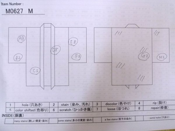 画像9: M0627M  羽織 女性用着物  シルク(正絹)   黒, 花 【中古】 【USED】 【リサイクル】 ★☆☆☆☆ (9)