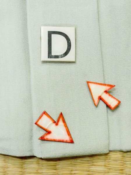 画像19: M0627P  羽織 女性用着物  シルク（正絹） 淡い 薄い 緑色, 梅 【中古】 【USED】 【リサイクル】 ★★☆☆☆ (19)