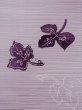 画像4: M0627R  羽織 女性用着物  シルク（正絹）  薄い 紫色, 葉 【中古】 【USED】 【リサイクル】 ★★☆☆☆ (4)