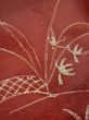 画像7: M0627S  羽織 女性用着物  シルク（正絹）  深い 赤色, 花 【中古】 【USED】 【リサイクル】 ★★☆☆☆ (7)