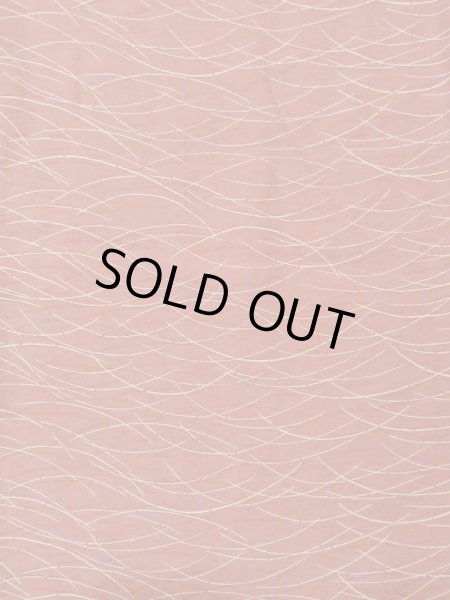 画像3: M0627T  羽織 女性用着物  シルク(正絹)   朱赤, 芝草 【中古】 【USED】 【リサイクル】 ★★★☆☆ (3)